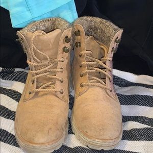 Tan ankle boots